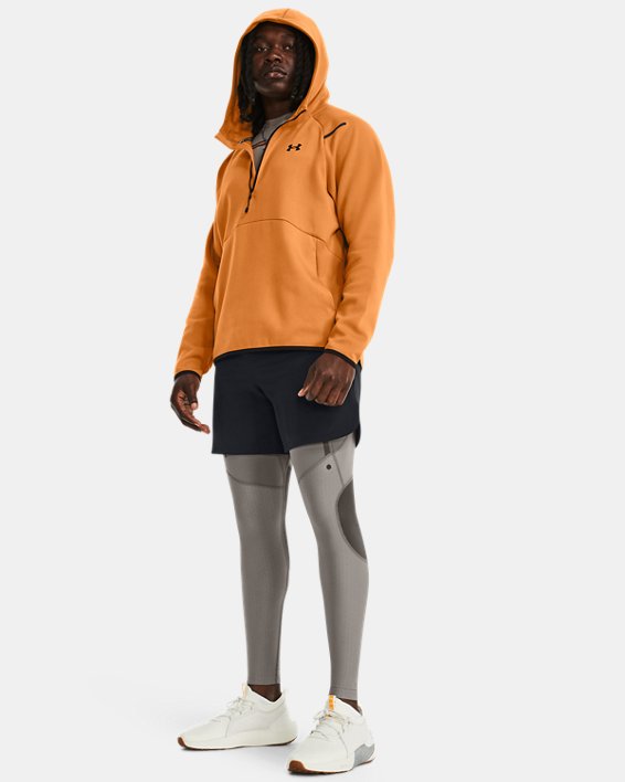 เสื้อฮู้ดผ้าฟลีซ UA Unstoppable สำหรับผู้ชาย in Orange image number 2